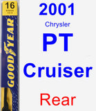 Rear Wiper Blade for 2001 Chrysler PT Cruiser - Premium