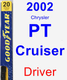 Driver Wiper Blade for 2002 Chrysler PT Cruiser - Premium