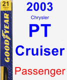 Passenger Wiper Blade for 2003 Chrysler PT Cruiser - Premium