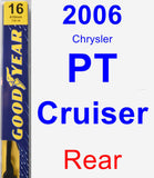 Rear Wiper Blade for 2006 Chrysler PT Cruiser - Premium