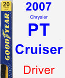 Driver Wiper Blade for 2007 Chrysler PT Cruiser - Premium