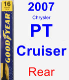 Rear Wiper Blade for 2007 Chrysler PT Cruiser - Premium