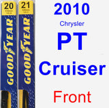 Front Wiper Blade Pack for 2010 Chrysler PT Cruiser - Premium