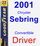 Driver Wiper Blade for 2001 Chrysler Sebring - Premium