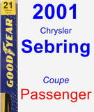 Passenger Wiper Blade for 2001 Chrysler Sebring - Premium