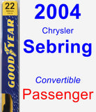 Passenger Wiper Blade for 2004 Chrysler Sebring - Premium