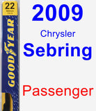 Passenger Wiper Blade for 2009 Chrysler Sebring - Premium