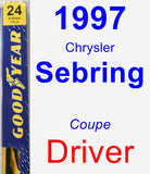 Driver Wiper Blade for 1997 Chrysler Sebring - Premium