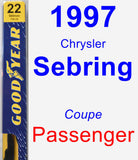 Passenger Wiper Blade for 1997 Chrysler Sebring - Premium