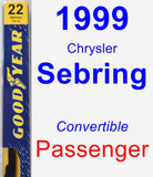 Passenger Wiper Blade for 1999 Chrysler Sebring - Premium