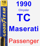 Passenger Wiper Blade for 1990 Chrysler TC Maserati - Premium