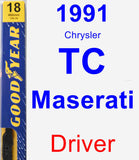 Driver Wiper Blade for 1991 Chrysler TC Maserati - Premium