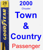 Passenger Wiper Blade for 2000 Chrysler Town & Country - Premium