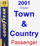 Passenger Wiper Blade for 2001 Chrysler Town & Country - Premium