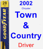 Driver Wiper Blade for 2002 Chrysler Town & Country - Premium