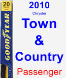 Passenger Wiper Blade for 2010 Chrysler Town & Country - Premium