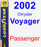 Passenger Wiper Blade for 2002 Chrysler Voyager - Premium