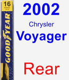 Rear Wiper Blade for 2002 Chrysler Voyager - Premium