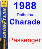 Passenger Wiper Blade for 1988 Daihatsu Charade - Premium