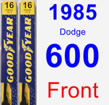 Front Wiper Blade Pack for 1985 Dodge 600 - Premium