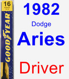 Driver Wiper Blade for 1982 Dodge Aries - Premium