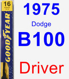 Driver Wiper Blade for 1975 Dodge B100 - Premium