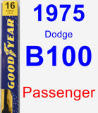 Passenger Wiper Blade for 1975 Dodge B100 - Premium