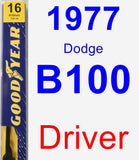 Driver Wiper Blade for 1977 Dodge B100 - Premium