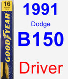 Driver Wiper Blade for 1991 Dodge B150 - Premium