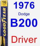 Driver Wiper Blade for 1976 Dodge B200 - Premium