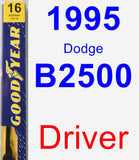 Driver Wiper Blade for 1995 Dodge B2500 - Premium