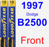 Front Wiper Blade Pack for 1997 Dodge B2500 - Premium