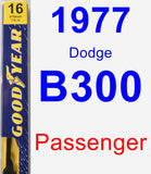 Passenger Wiper Blade for 1977 Dodge B300 - Premium