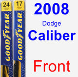 Front Wiper Blade Pack for 2008 Dodge Caliber - Premium