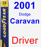 Driver Wiper Blade for 2001 Dodge Caravan - Premium