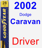 Driver Wiper Blade for 2002 Dodge Caravan - Premium