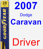 Driver Wiper Blade for 2007 Dodge Caravan - Premium