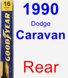 Rear Wiper Blade for 1990 Dodge Caravan - Premium