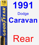 Rear Wiper Blade for 1991 Dodge Caravan - Premium