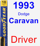 Driver Wiper Blade for 1993 Dodge Caravan - Premium