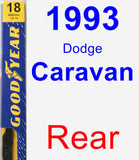 Rear Wiper Blade for 1993 Dodge Caravan - Premium