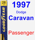 Passenger Wiper Blade for 1997 Dodge Caravan - Premium