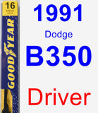 Driver Wiper Blade for 1991 Dodge B350 - Premium