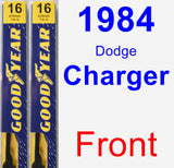 Front Wiper Blade Pack for 1984 Dodge Charger - Premium