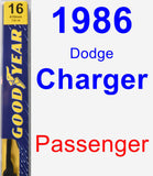 Passenger Wiper Blade for 1986 Dodge Charger - Premium