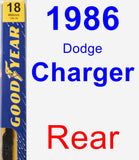 Rear Wiper Blade for 1986 Dodge Charger - Premium