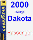 Passenger Wiper Blade for 2000 Dodge Dakota - Premium