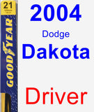 Driver Wiper Blade for 2004 Dodge Dakota - Premium