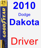 Driver Wiper Blade for 2010 Dodge Dakota - Premium