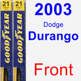 Front Wiper Blade Pack for 2003 Dodge Durango - Premium